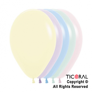 GLOBO SEMPERTEX R9 PASTEL MATE 600 MULTICOLOR x 50